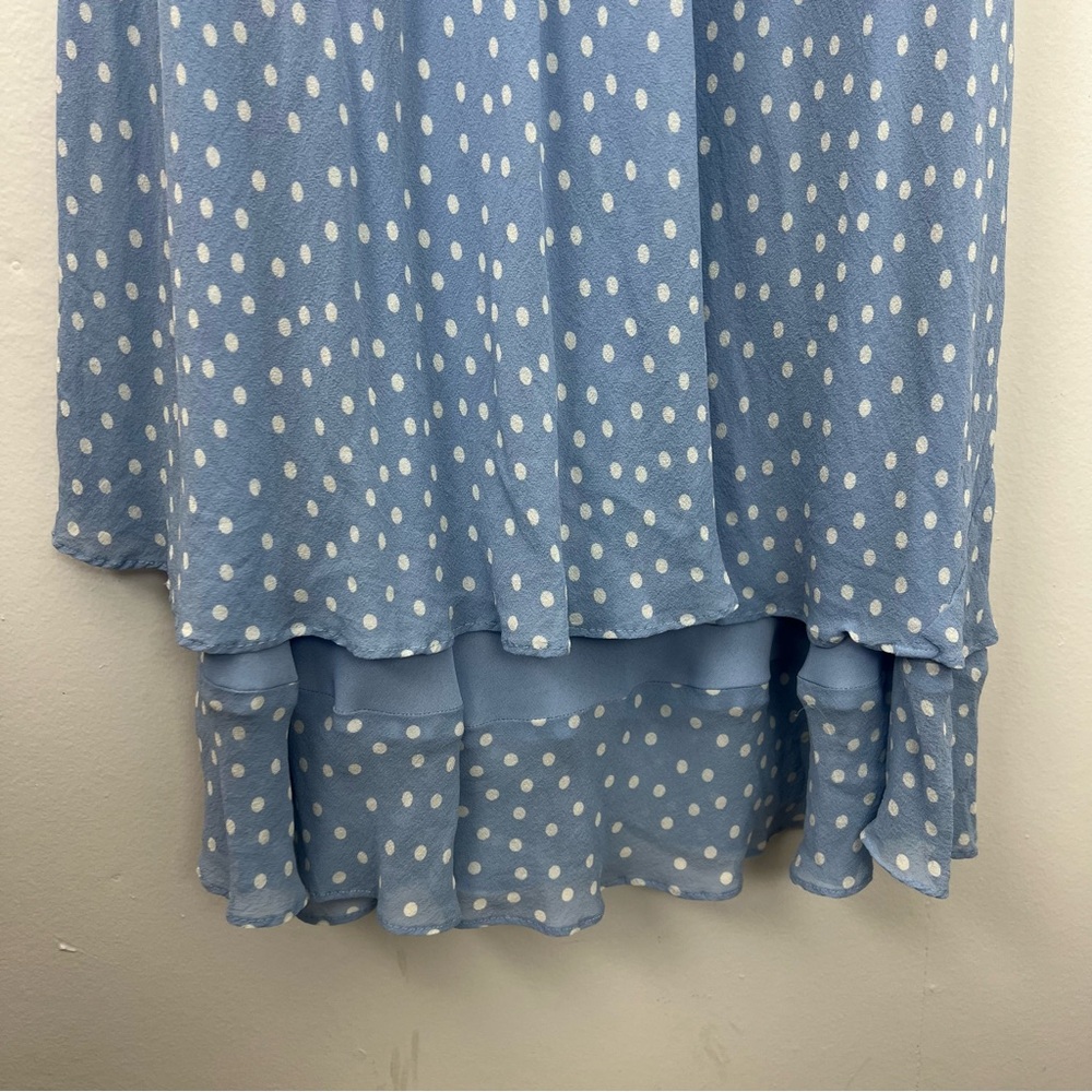 Chadwicks Vintage 100% Silk Polka Dot Midi Dress Petite - Picture 2 of 7
